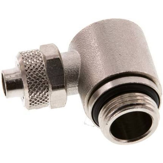 10x8 & G3/8'' Vernikkeld Messing L-Opsteekkoppeling Buitendraad Binnenzeskant