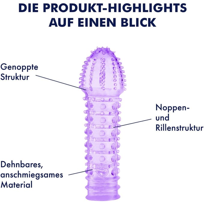 Penishoes met zachte noppen, 15 cm