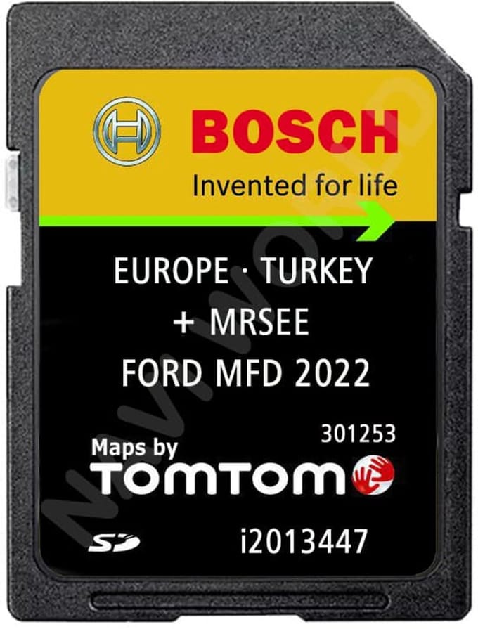 2022 Ford MFD GPS Navigatie SD kaart Europa