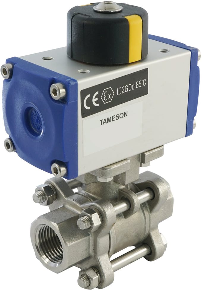 G3/4'' 2-Weg RVS Pneumatische Kogelkraan Veersluitend - BL2SA3 - BL2SA3-034-PC-002