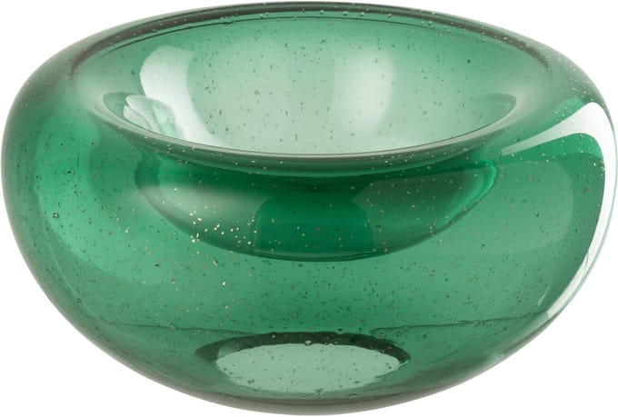 J-Line sierschaal Carol - glas - groen - small