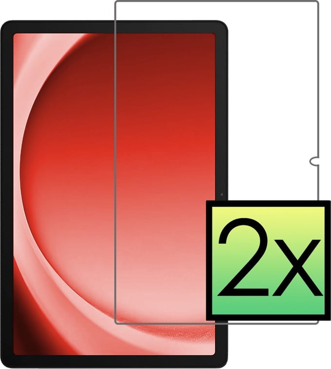 Screenprotector - 2 Stuks - Geschikt voor Samsung Galaxy Tab A9 Plus - Extra Sterk - Beschermglas - Gehard Glas - Tempered Glass - Screen Protector - Bescherm Cover