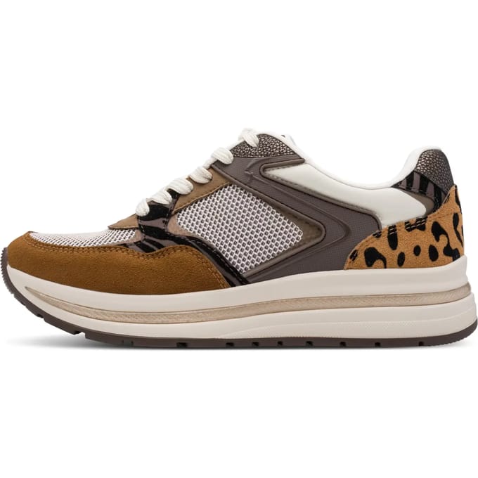 Tamaris damessneaker 1-23735-47-329 Dames low-top plateau-schoenen