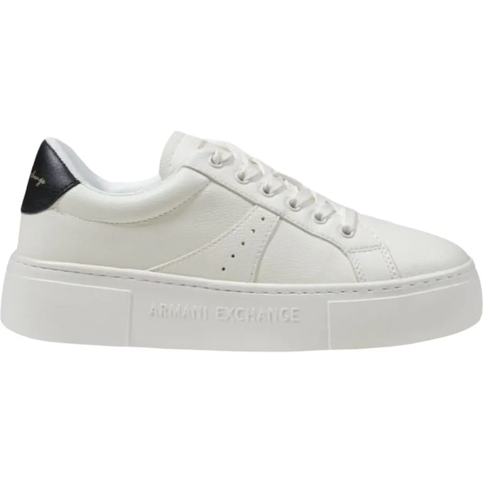 Lace-Up Polyester Sneakers with Laces Fastening Wo - Black