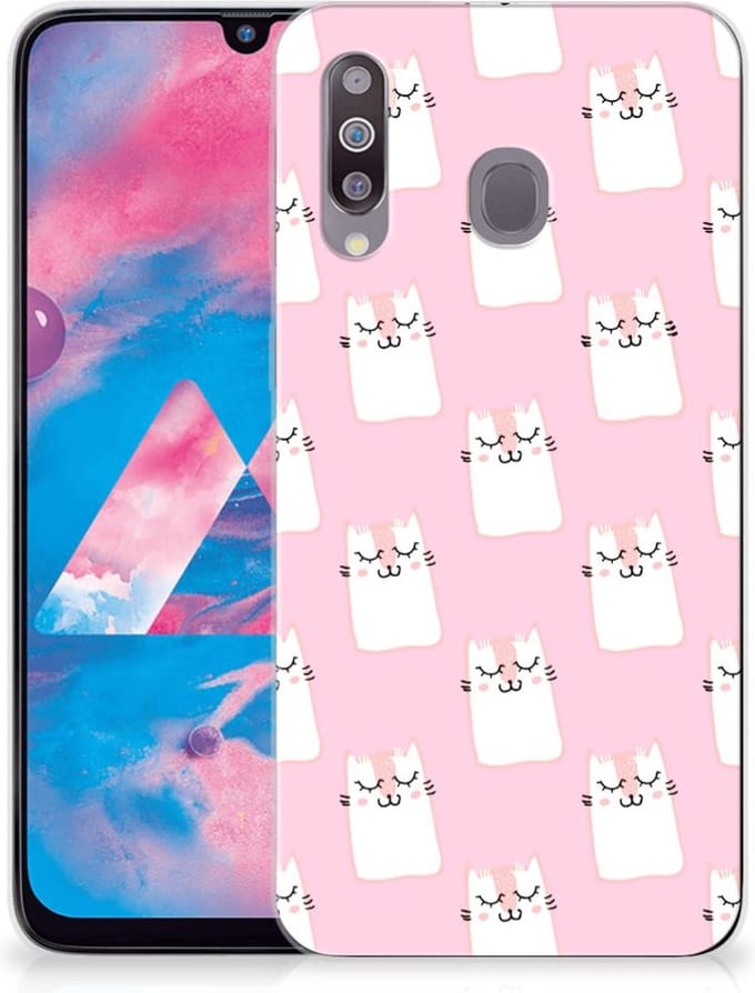 Samsung Galaxy M30 TPU Hoesje Sleeping Cats