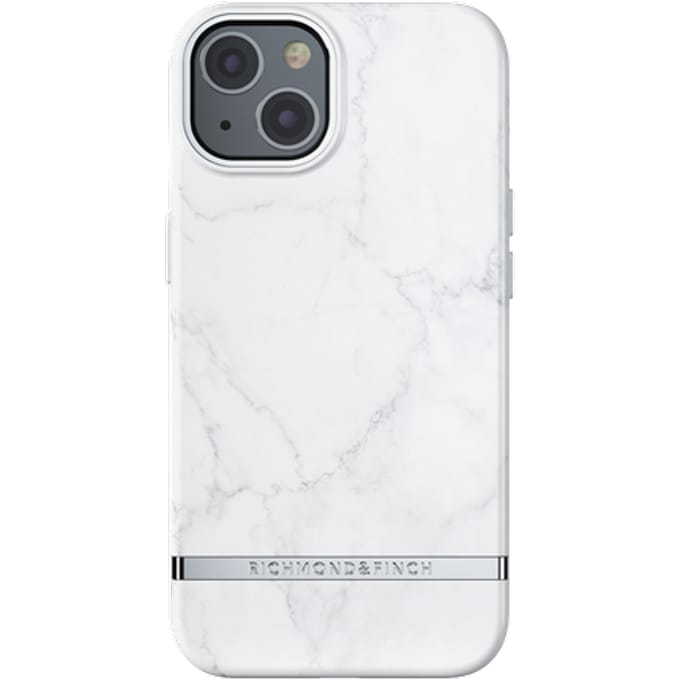 Richmond & Finch Wit Marmer iPhone 13 Cover