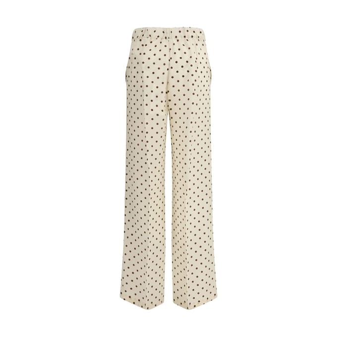 P.A.R.O.S.H. Beige Zijde Casual Broek