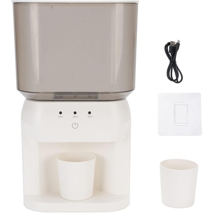 Wandgemonteerde Mondwater Dispenser 600ml Capaciteit 3 Snelheden Intelligente Inductie Mondwater Dispenser gray