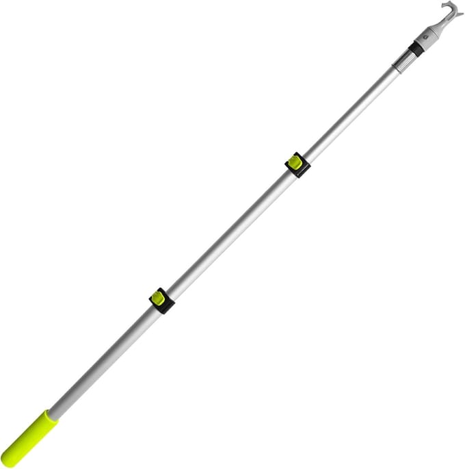 Zolderhaak - Stokhaak Bodemtrap - Zolderluik Openen - Verstelbare Lengte - 70-140 cm - Grijs