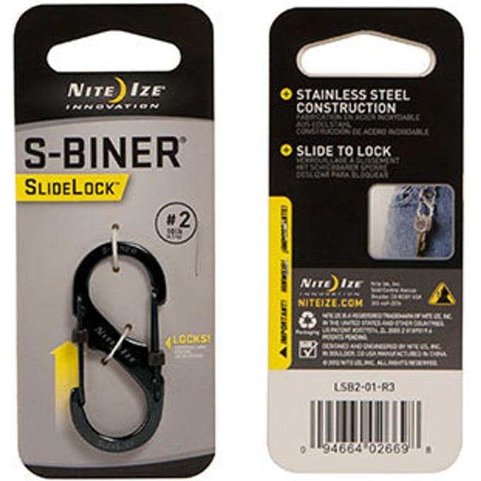 Nite Ize S-Biner Karabijnhaak Slidelock Zwart #2