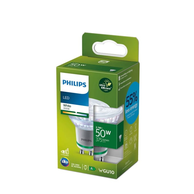 Philips Ultra Efficient LED spot - 50 W - GU10 - Wit licht