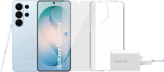 Samsung Galaxy S26 Ultra 1TB Lichtblauw 5G + Compleet Accessoirepakket