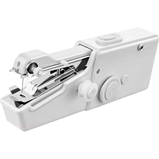 Draagbare elektrische naaimachine Mini naaimachine voor beginners Huis en reizen white