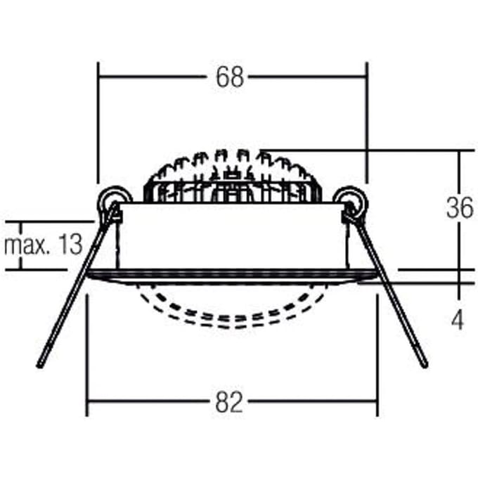 BRUMBERG BB03 inbouw RC driver hoekig structuurwit