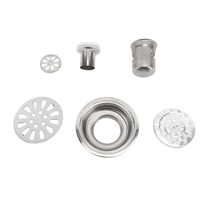 Vloerafvoer 3,5 inch roestvrij staal geurbestendig diepwaterafdichting rond doucheafvoerkit voor white