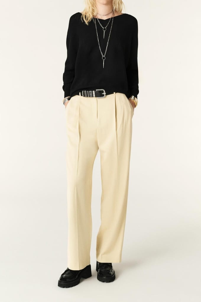BA&SH Pantalon Gona Vanille Taglia: 38 | Pantaloni da completo Outlet | Donna