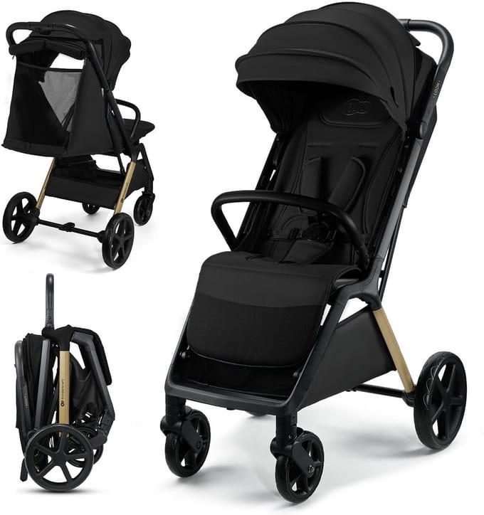 Compacte Kinderwagen voor Actieve Ouders - Geschikt voor Stad en Terrein