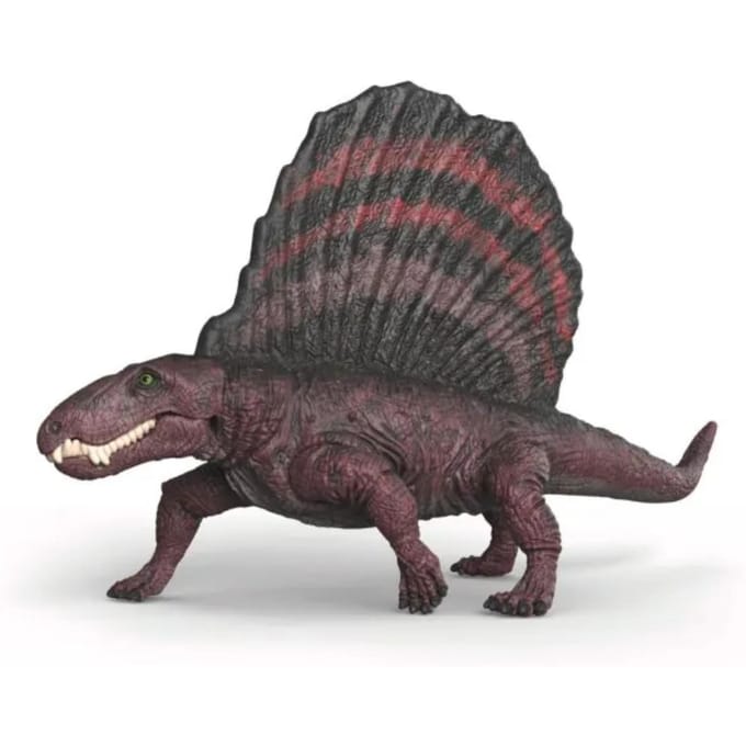 Schleich dinosaurus speelfiguur Dimetrodon rood zwart 15 cm speelgoed.