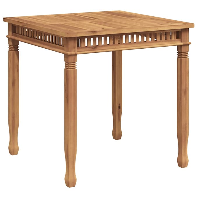 vidaXL - Tuintafel - 80x80x80 - cm - massief - teakhout