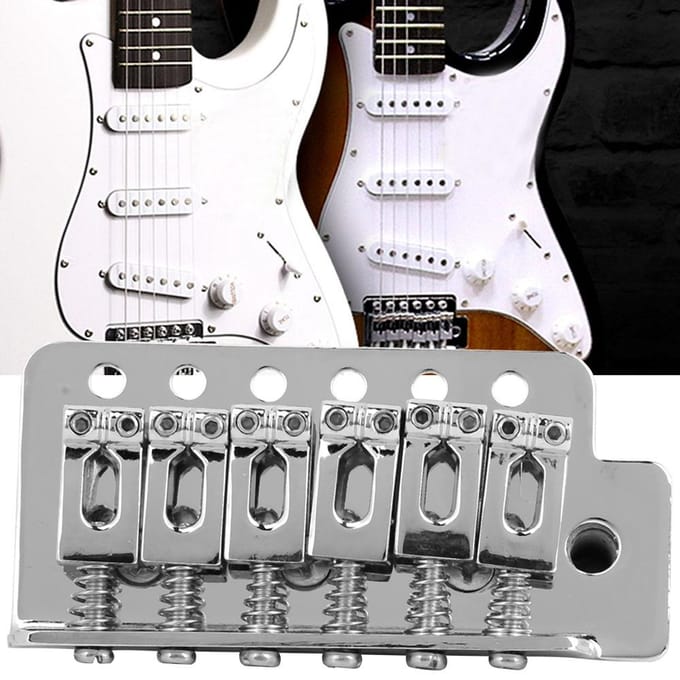 Elektrische Gitaar Tremolo Brug voor Stratocaster Stijl Gitaar met Zadel(Zilver) gray
