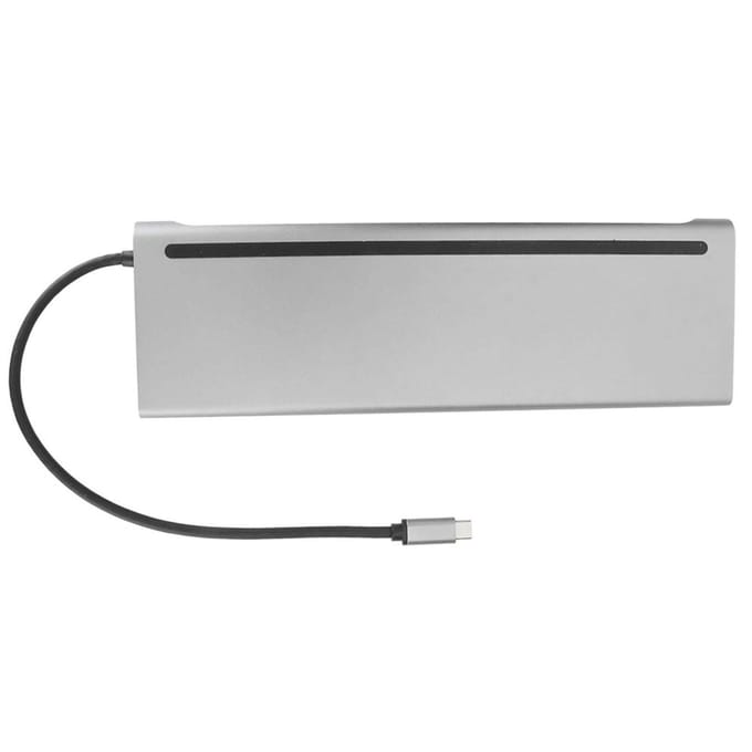11 In 1 Hub Type‑C Uitbreidingsdock USB3.1 naar HDMI Kaartlezer Multifunctionele Adapter gray