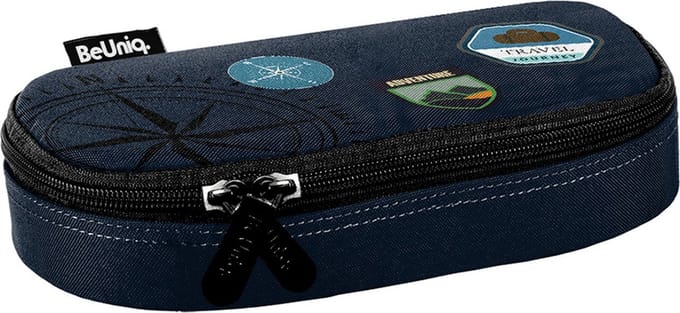 BeUniq Etui Travel - 23 x 10 x 5 cm - Blauw