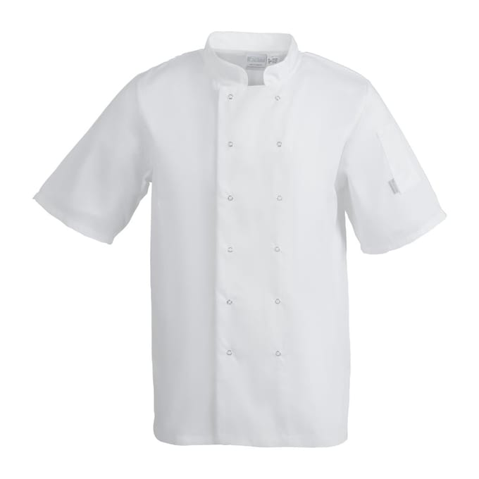 Whites Vegas Koksbuis Korte Mouw Wit 5XL