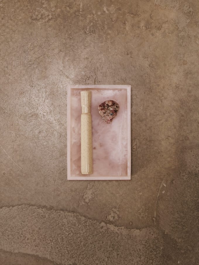 Ferm Living Mist Dienblad - 10 x 15 cm - pearl