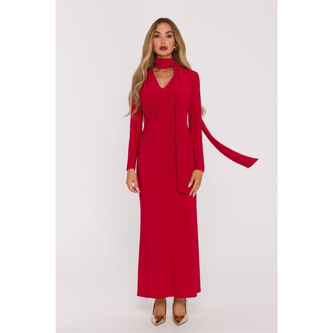 Velour Grace Gown - Rot / L