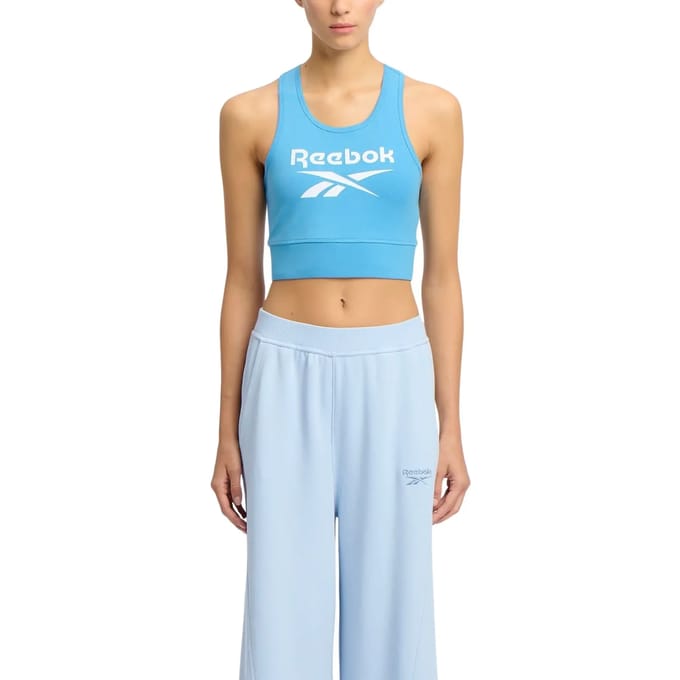 Reebok Classics Identity Big Logo Sportbeha Blauw S Vrouw