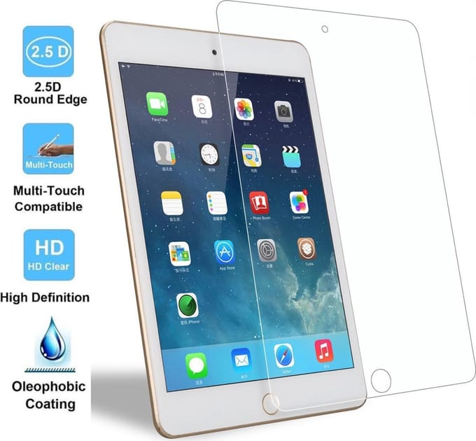 Screenprotector geschikt voor iPad Mini (2019) / Mini 4 Screenprotector - Tempered Glass Gehard Glas
