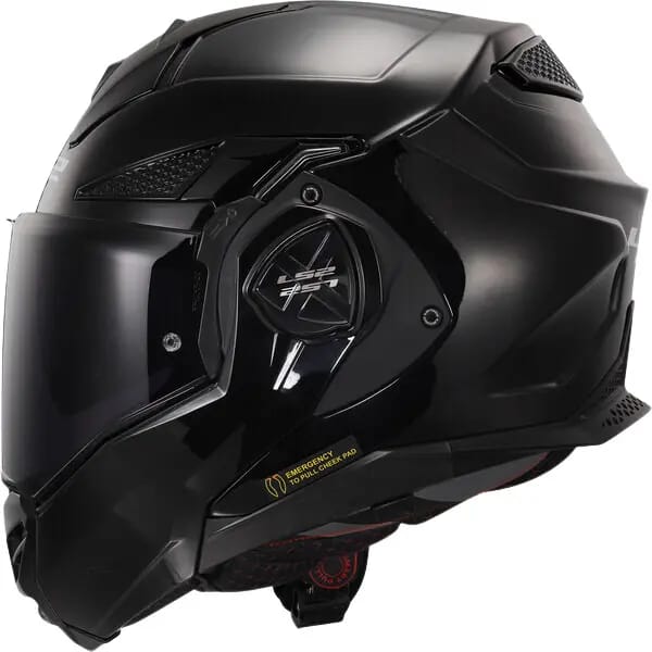 LS2 FF901 Advant X Solid Gloss Zwart Systeemhelm - Helm