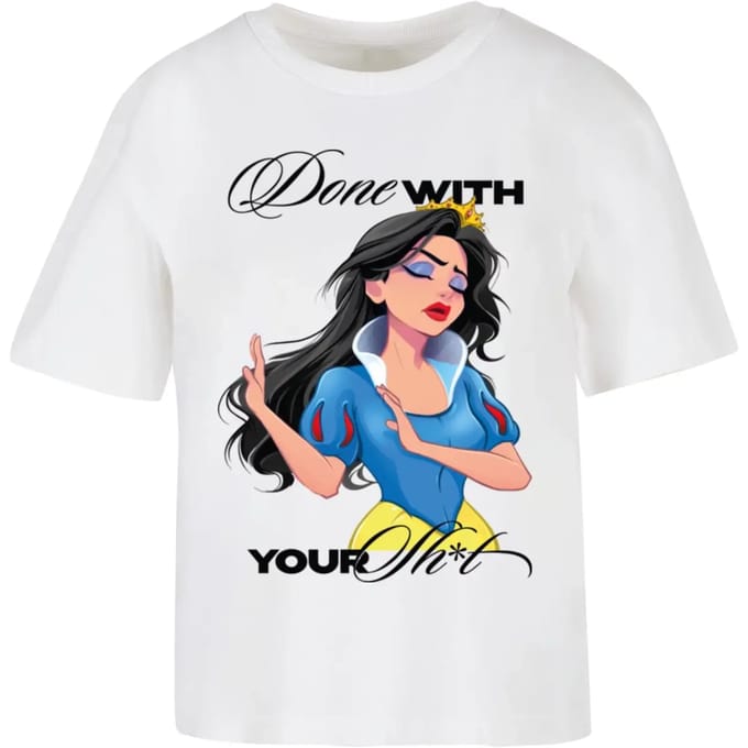 Dames-T-shirt Miss Tee Done With Your Sh*it