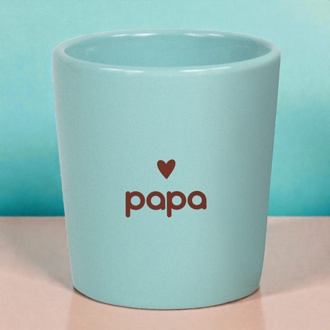 Espresso kopje - Blauw - Papa - Vaderdag