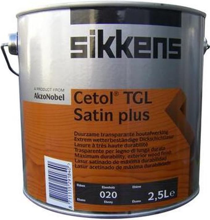 Sikkens Cetol Tgl Satin Plus - 2.5L - 020 - Ebben