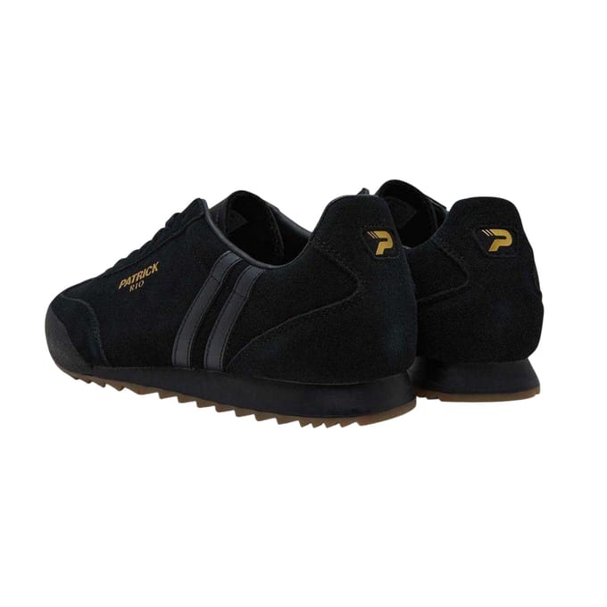Patrick Mens Rio Suède Sneakers (Zwart/Monochroom)