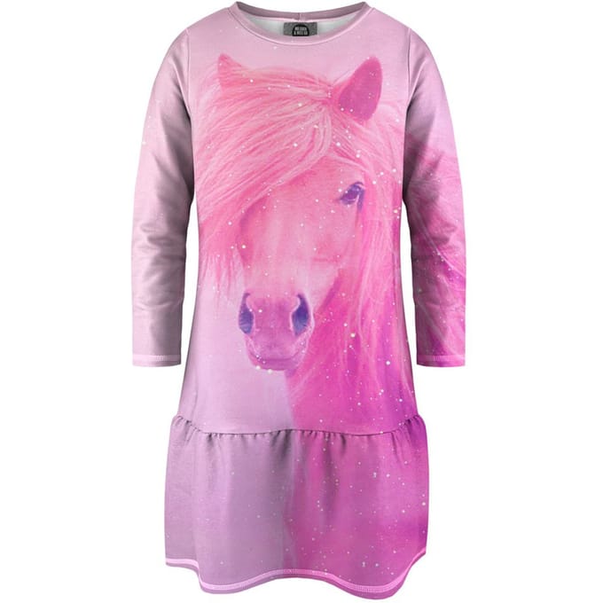 "Pink Horse" Jurk met lange mouwen