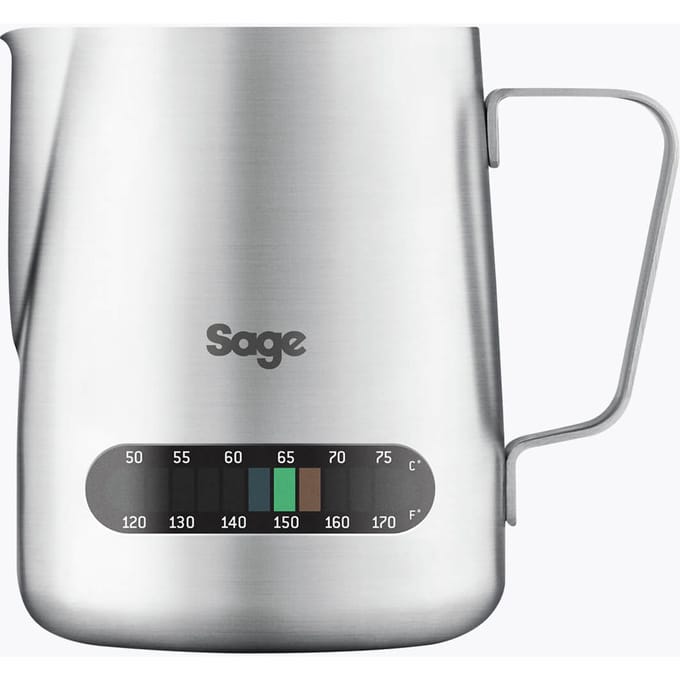 Sage The Temp Control Melkkan | Roestvrij staal | Melkkan 480 ml | Geïntegreerde thermometer voor perfect melkschuim & professionele latte art creaties