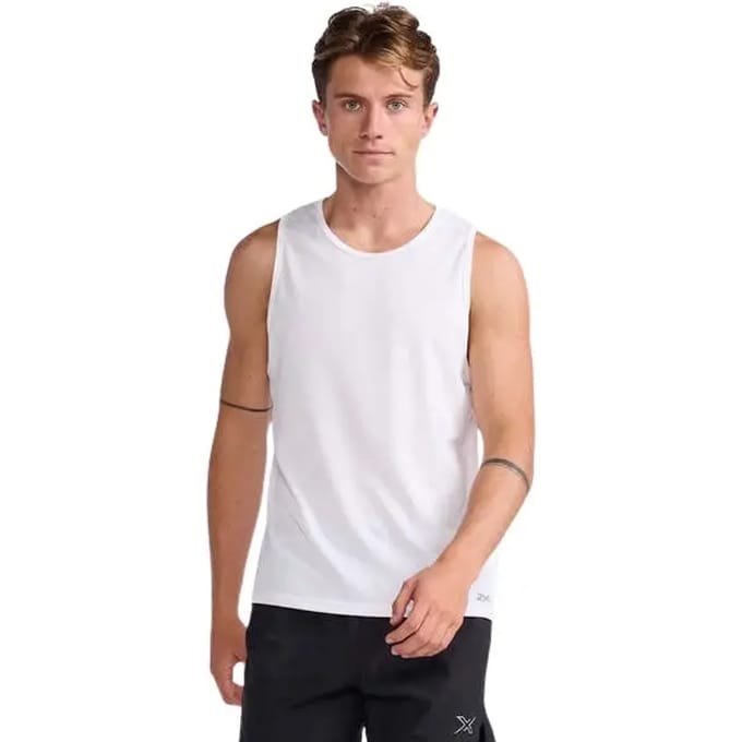 2xu Aero Mouwloos T-shirt Wit M Man