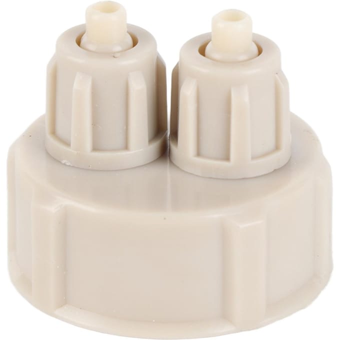 SelfControl CO2 Generator Snel Draaibare Dubbele Connector Fles Capsule voor Aquarium(A ) beige