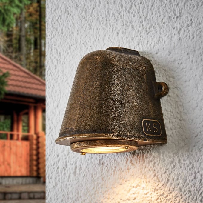 KS Verlichting wandlamp - Offshore - GU10 - IP44 - LED - Brons