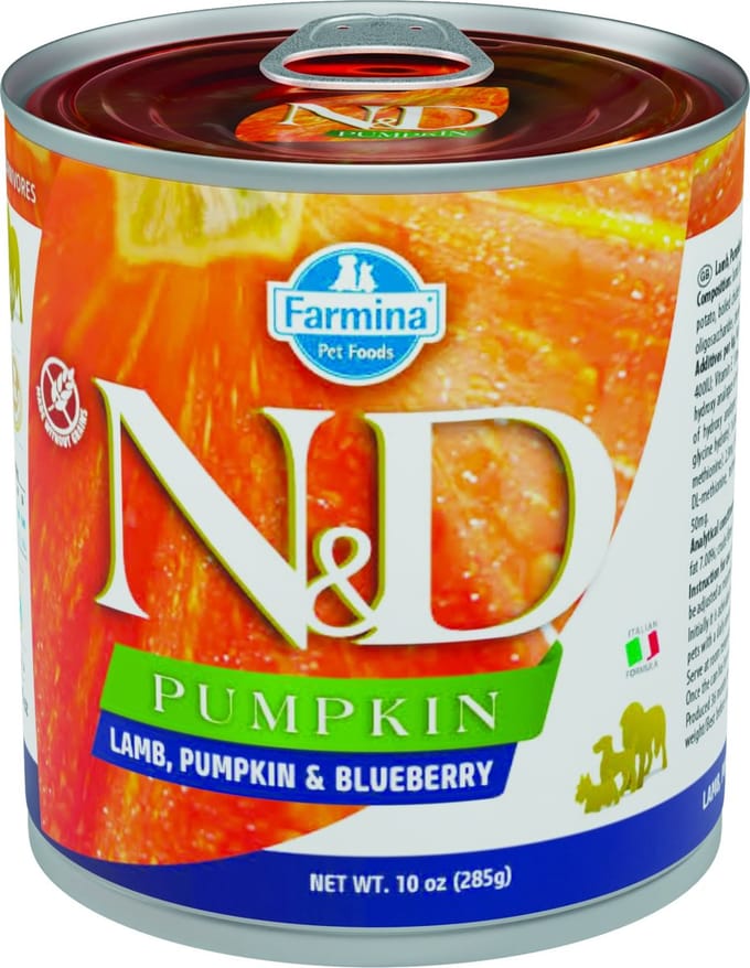 N&D Pumpkin natvoeding voor de hond Lam 285 gr. - per 6 stuks