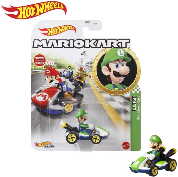 Luigi Standard Kart - Hot Wheels Mario Kart