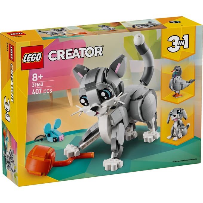 LEGO Creator 3in1 Speelse kat dieren - 31163