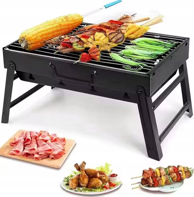 Compacte Draagbare Koolgrill - Opvouwbaar in Kofferformaat