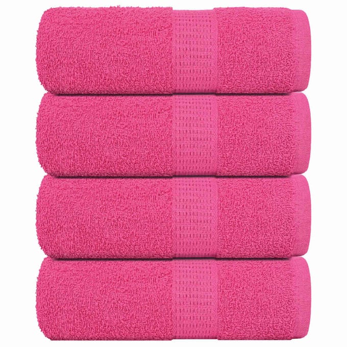 vidaXL - Washandjes - FROGN - 4 - st - 30x30 - cm - 360 - g/m² - roze