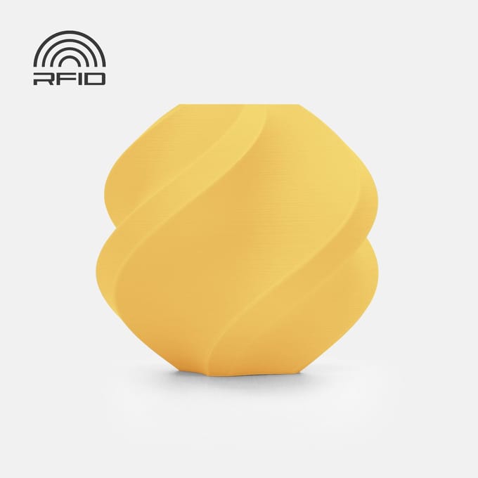 Bambu Lab - PLA Matte 1.75mm Filament – 1kg – citroengeel (lemon yellow) - zonder spoel
