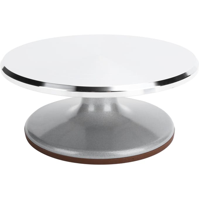 9 inch taartdraaiplateau van aluminiumlegering, draaibare taartdecoratiestandaard, taartrek, bakgereedschap gray