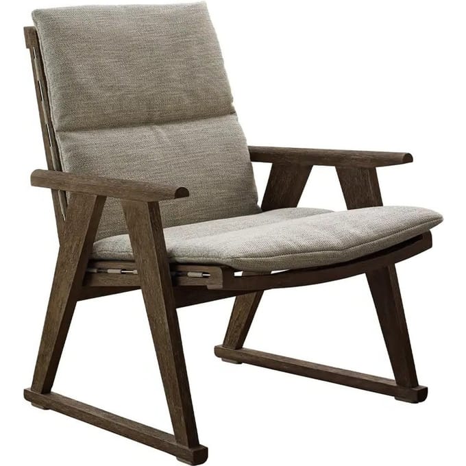 B&B Italia Gio buiten fauteuil - antique grey teakwood