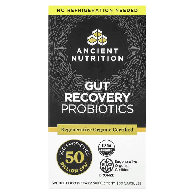 Ancient Nutrition, Probiotique Gut Recovery, 60 Capsules